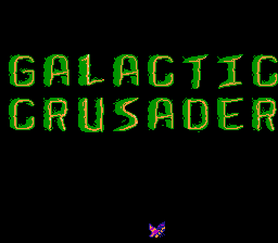Galactic Crusader title screenshot